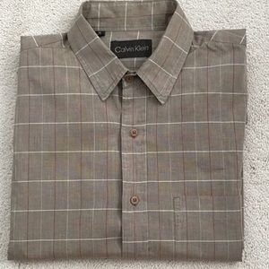 Calvin Klein Men’s long sleeve button down shirt